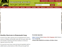 Tablet Screenshot of frontiersoups.com
